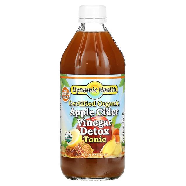 Dynamic Health Dynamisk hälsa, certifierad ekologisk äppelcidervinäger detox tonic, 16 fl oz (473 ml) on Productcaster.