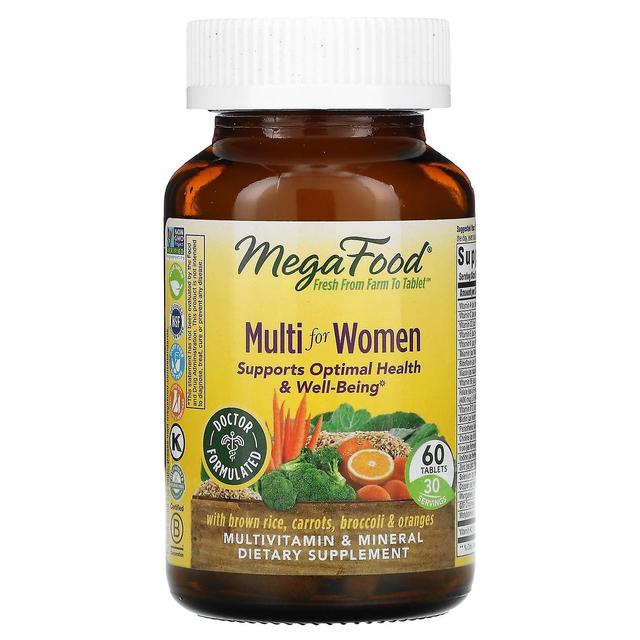 MegaFood, Multi para Mulheres, 60 Comprimidos on Productcaster.