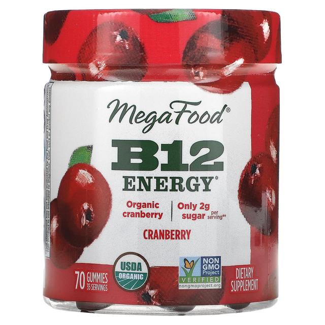 MegaFood, B12 Energy, Cranberry, 70 Fruchtgummis on Productcaster.