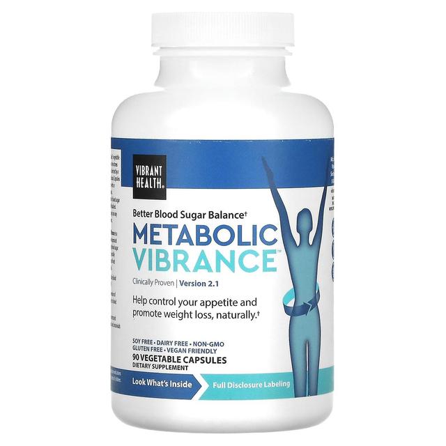 Vibrant Health, Metabolic Vibrance, Version 2, 90 Vegetable Capsules on Productcaster.