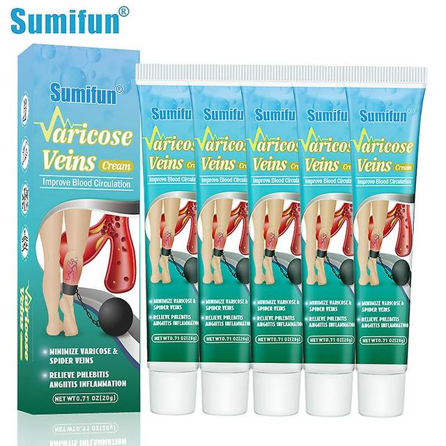 10pcs Sumifun Varicose Vein Remover Heavy Legs Cream Herbal Vascular Pain Vasculitis Phlebitis Spider Ointment Chinese Medicine 10Pcs with boxes on Productcaster.