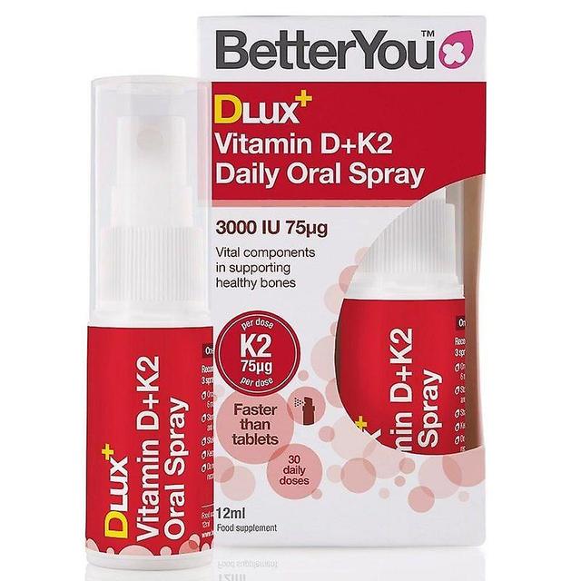 Better You BetterYou DLux Vitamin D3 + K2 Oral Spray 12ml on Productcaster.