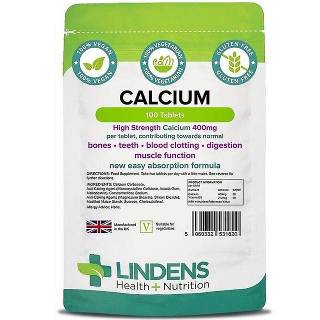 Lindens Cálcio 400mg Comprimidos 100 (1820) on Productcaster.