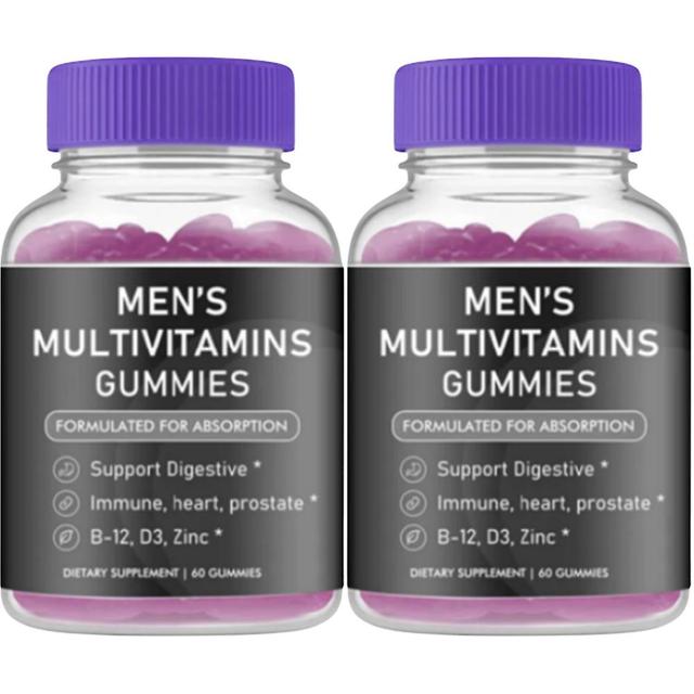 60 ct multivitamínový doplnok s vitamínmi A, C, D3, E, B6, B12 na podporu energie Pánsky multivitamín 2PCS on Productcaster.