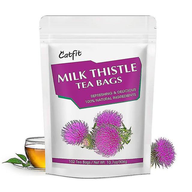 Guoguo Milk Thistle Detox Tea Active Silymarin Strongly Supports Liver Care Health& Antioxidant Liver Cleanse Diet Supplement 102 days on Productcaster.