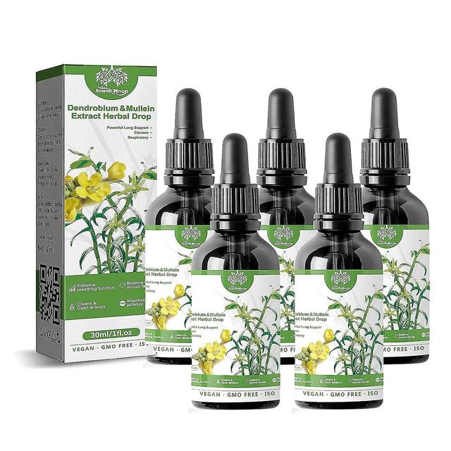 Dendrobium Mullein Extract - Powerful Lung Support, Clear Breathdendrobium Mullein Extract Herbal Drops, Drops, Herbal Body Care Essence, Suitable ... on Productcaster.