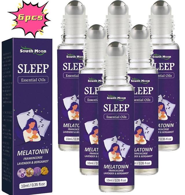 South Moon sleep roller ball éterický olej pomáha rýchlo spať, zmierňuje úzkosť, masáže rastlinné éterické oleje Vitamíny a doplnky1PCS) 6PCS on Productcaster.