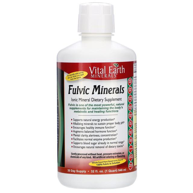 Vital Earth Minerals, Fulvic Minerals, 32 fl oz (946 ml) on Productcaster.