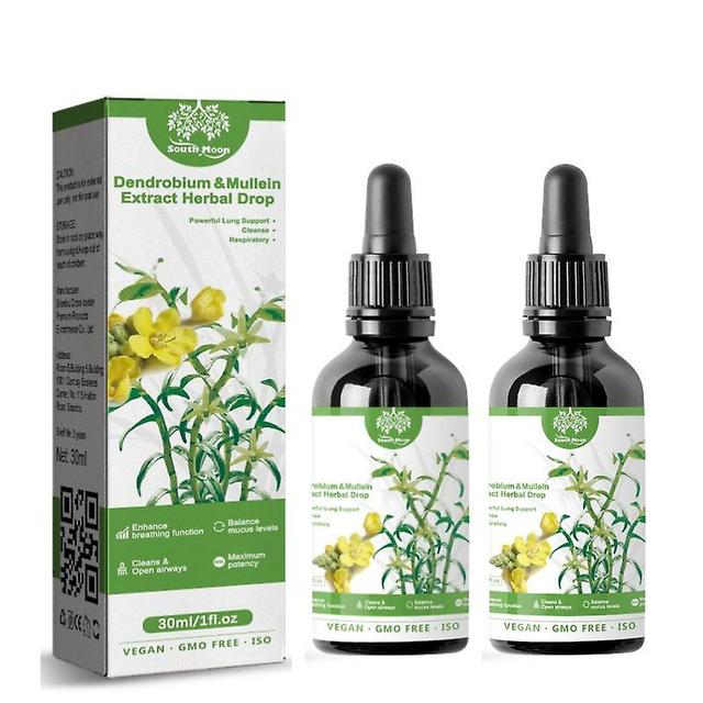 2 stks Dendrobium Mullein Extract Krachtige Longreiniging Respiratoire Kruidendruppels NIEUW on Productcaster.