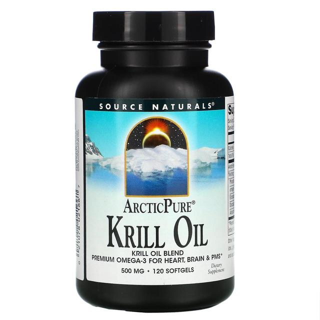 Source Naturals Källa Naturals, ArcticPure, Krillolja, 500 mg, 120 Softgels on Productcaster.