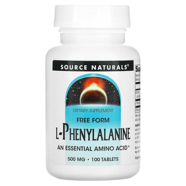 Source Naturals, L-Phenylalanine, 250 mg, 100 Tablets on Productcaster.