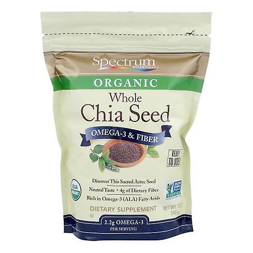 Spectrum Essentials Semilla de Chía Omega-3 y Fibra, 12 OZ (Pack de 4) on Productcaster.