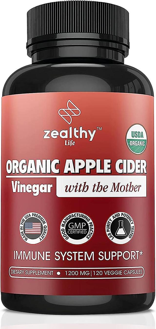 Timktv Z Zealthy Life Apple Cider Vinegar With The Mother Supplement, 1200mg Apple Cider Capsules For Optimum Wellness, Gluten-free, Non-gmo, 120 V... on Productcaster.