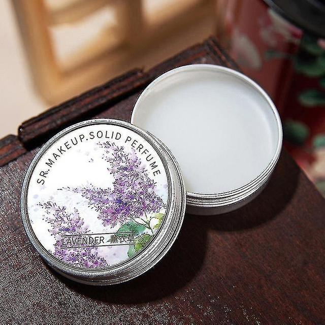 Yijin Chinese Women Solid Perfume Portable Solid Balm Long-lasting Fragrances Fresh And Elegant Female Solid Perfumes Lavender on Productcaster.