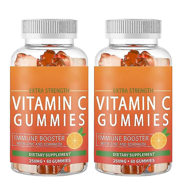 Natural Vitamin C Supplement Gummy Candy Tablets 1000 Mg With Multivitamin Zinc 2pcs on Productcaster.