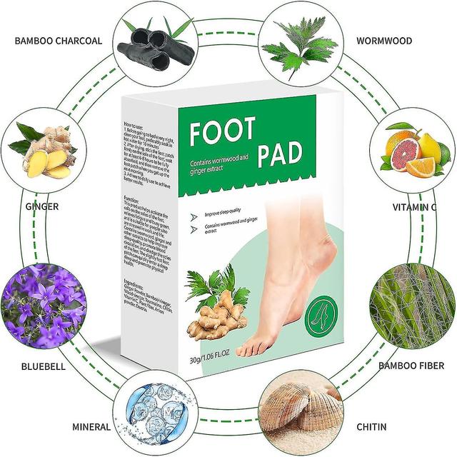 Deep Cleansing Foot Pads, Detox Foot Plasters, Natural Wormwood Detox Foot Patches For Improving Sleep, Relieves Fatigue 2Box - 40pcs on Productcaster.