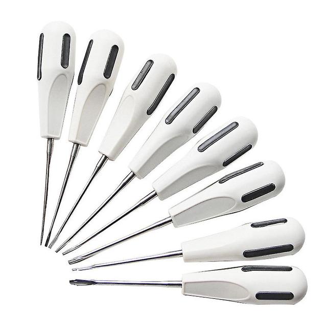 8pcs Dental Elevator Flex Periotome Root Tooth Extraction Dental Root Extractor on Productcaster.