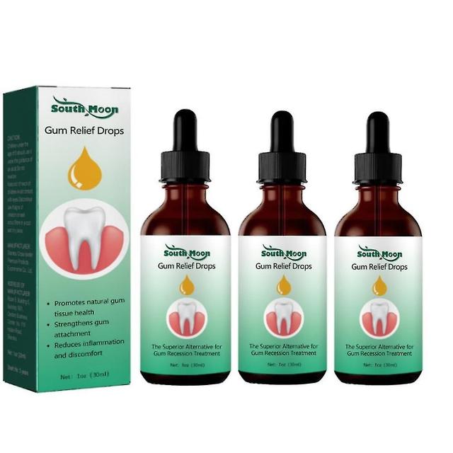 Boris 3pcs Gum Regrowth Drops, Natural Gum Restore Liquid Mouthwash, Gum Therapy Gel Receding Gum Repair Treatment New on Productcaster.