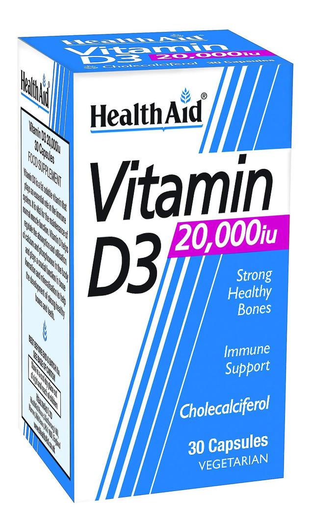 Zdravotná pomoc, vitamín D3 20,000iu, 30 Zeleninové čiapky on Productcaster.