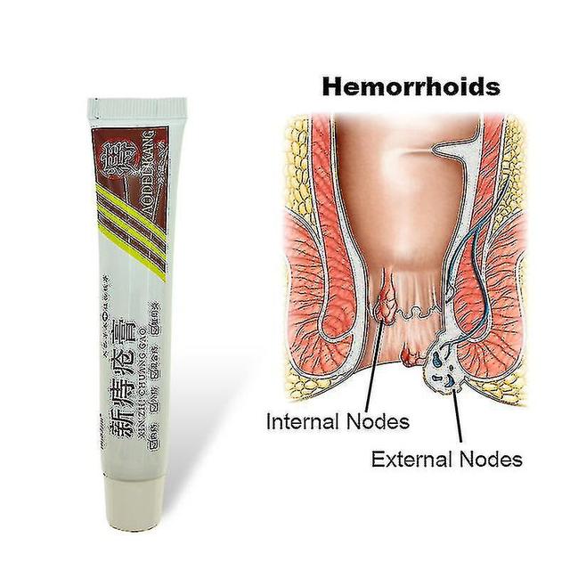 1pc Powerful Hemorrhoids Ointment Crack Anal Chinese Cream Internal External Anal Fissure Herbal Medical Plaster Qe54s on Productcaster.