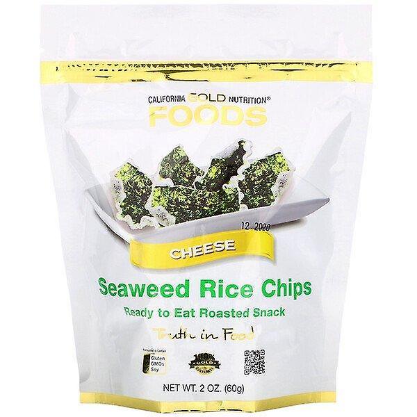 California Gold Nutrition, Seaweed Rice Chips, Cheese, 2 oz (60 g) on Productcaster.