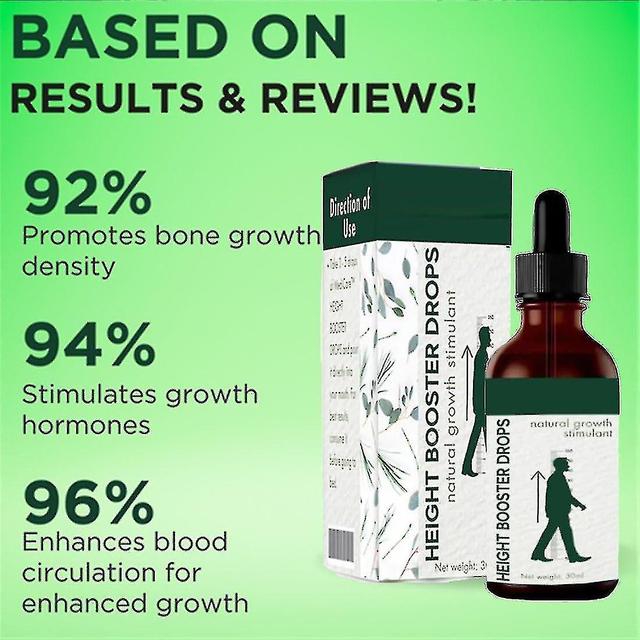 Height Growth Oil - Premium Peak Height Growth Supplement för barn tonåringar att växa längre naturligt - Höjd tillväxt med ben stöd komplex 3st - ... on Productcaster.