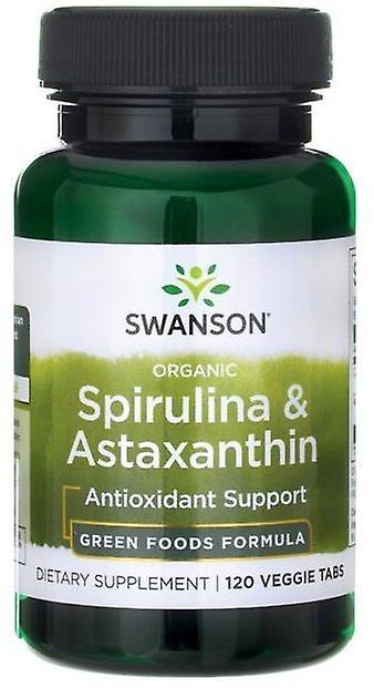 Swanson Spirulina & Astaxanthin økologisk 120 Tabletter on Productcaster.