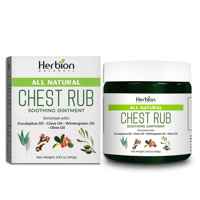 Herbion Naturals Chest Rub, 3,53 ounce - Naturlig beroligende salve med beroligende dampe. on Productcaster.