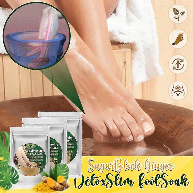 Grace Cordyceps Foot Bath Pack Ginger Foot Bath Pack For Calf Muscle Relief Cordyceps Foot Bath Pack For Chill Repellent - 10pcs on Productcaster.