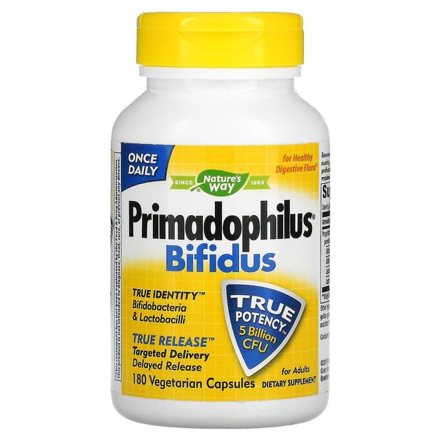 Nature's Way, Primadophilus Bifidus, 5 Billion CFU, 180 Vegetarian Capsules on Productcaster.