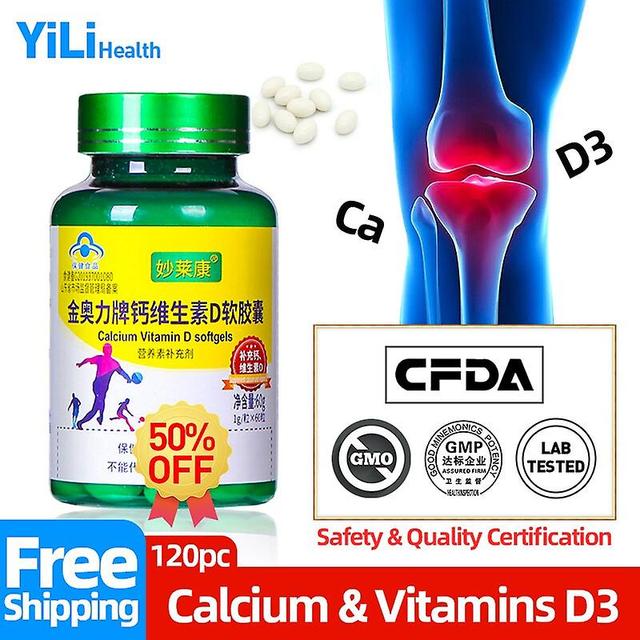 Coscelia Vitamins D3 Calcium Soft Capsules Joint Pain Relief Bone Growth Supplement For 4~17 Years Old&adults Cfda Approve Non-gmo 1bottle 60pc on Productcaster.