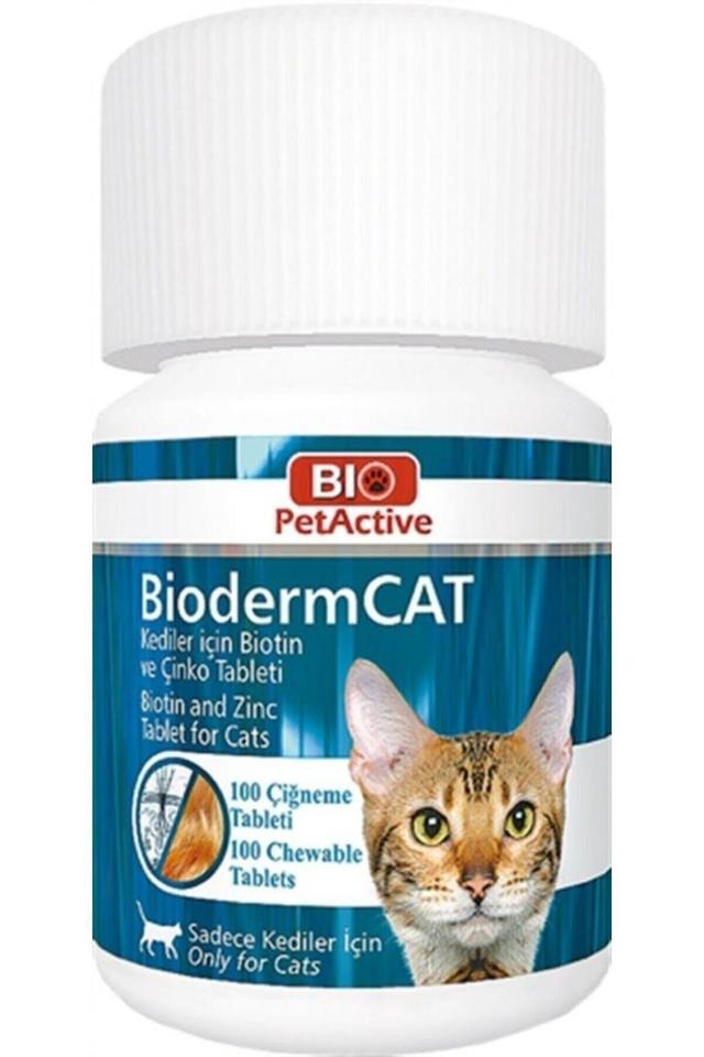 Rion Bioderm Cat Biotin And Zinc Cat Vitamin 100 Tablet Supporting Healthy Feather And The Formation Of Reinforcement Beslenme on Productcaster.