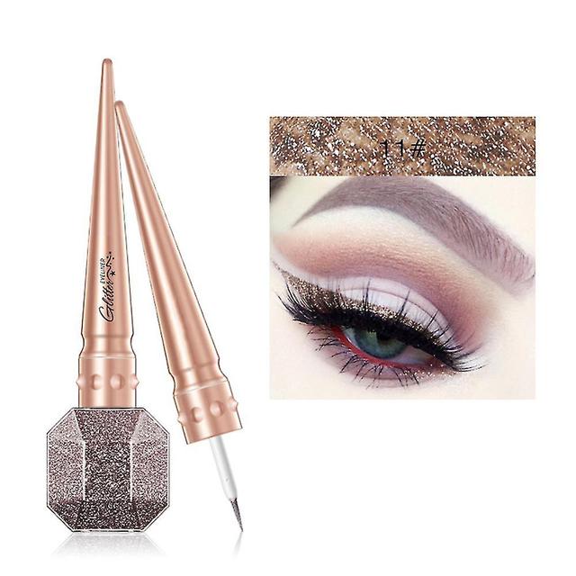 Scacv Colorful Glitter Eyeliner Lang anhaltender wischfester Eyeliner Highlight Brighten Liquid Eyeliner 11 on Productcaster.