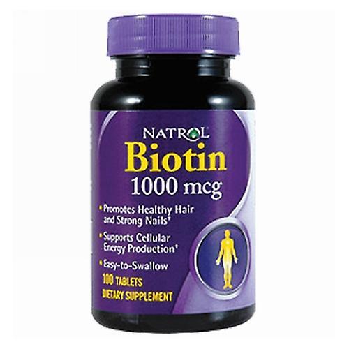 Natrol Biotine, 1000 Mcg, 100 comprimés (paquet de 3) on Productcaster.