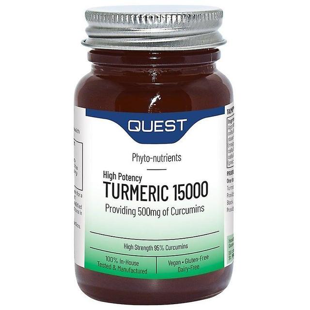 Quest Vitamins Turmeric 15000 Tablets 60 (604072) on Productcaster.