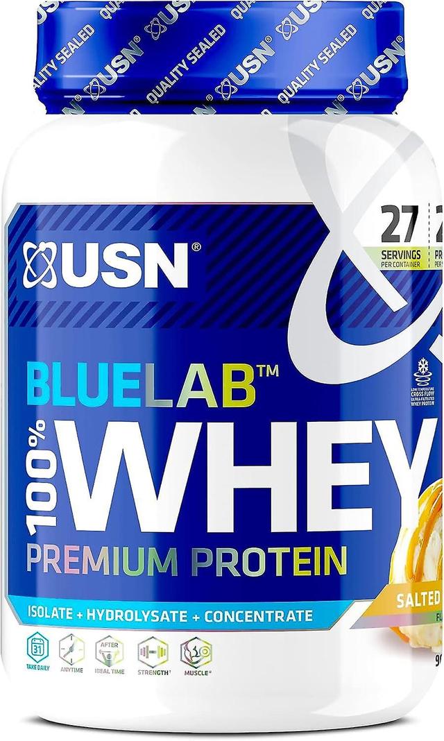 908g USN Blue Lab Whey Isolate Protein Powder Muscle Gain Salted Caramel Shake on Productcaster.