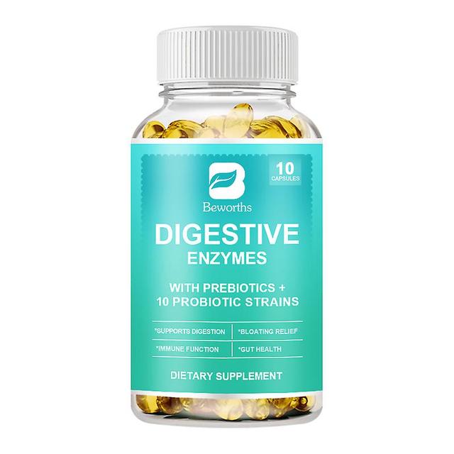 Tib Bw Digestive Enzymes Capsule Beneficial Bacteria Immune System Support & Healthy Digestive,gas & Bloating Relief For Women & Men 10 PCS on Productcaster.