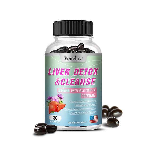 Vorallme Bcuelov Milk Thistle Liver Supplement Promotes Liver Health, Digestive And Antioxidant Support, Detoxifying Cleanse And Repair. 30 count-1... on Productcaster.