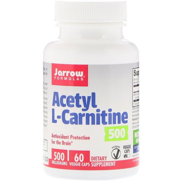 Jarrow Formulas, Acetyl L-Carnitine, 500 mg, 60 Veggie Caps on Productcaster.