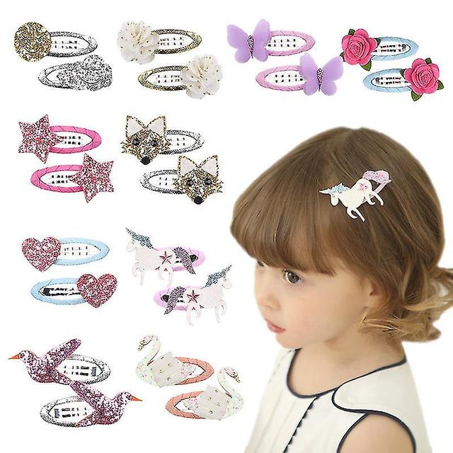 Pinces Cheveux Fille, 20 Pices Paillettes Barettes Cheveux Bandes de Cheveux pour Enfants, Ensemble D'accessoires pour Cheveux pour Filles Enfant on Productcaster.