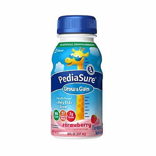 Abbott Nutrition Pediatric Oral Supplement PediaSure Grow & Gain Strawberry Flavor 8 oz. Bottle Ready to Use, Count of 24 (Pack of 2) on Productcaster.