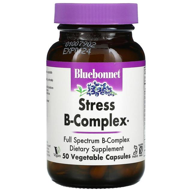 Bluebonnet Nutrition, Stress B-Complex, 50 Vegetable Capsules on Productcaster.