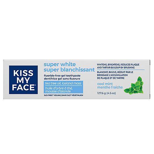 Kiss My Face Gel Fluor-Free Super White ,127.6 Grams on Productcaster.