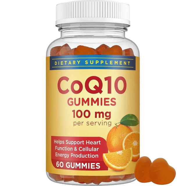 Coq10 Gummies 100 mg Coq10 Ubikinoni pureskelut tukevat sydämen terveyttä ja lisäävät soluenergiaa 1 pcs on Productcaster.