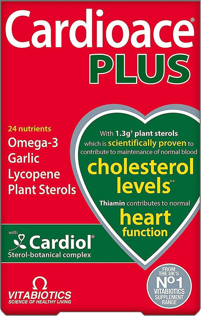 Vitabiotics Cardioace Plus 60x Cápsulas Plant Sterols Formula - 3 Pacotes para 2 on Productcaster.