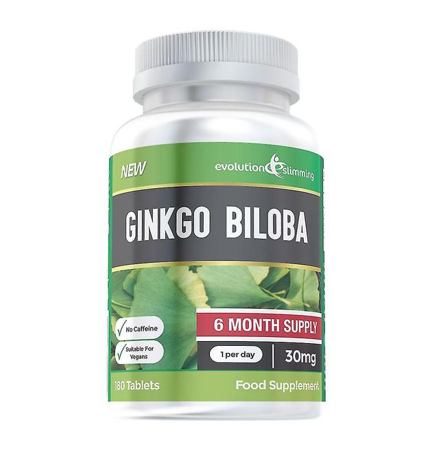 Ginkgo Biloba Tablety - 6-mesačná zásoba - 180 tabliet - Evolution Slimming on Productcaster.