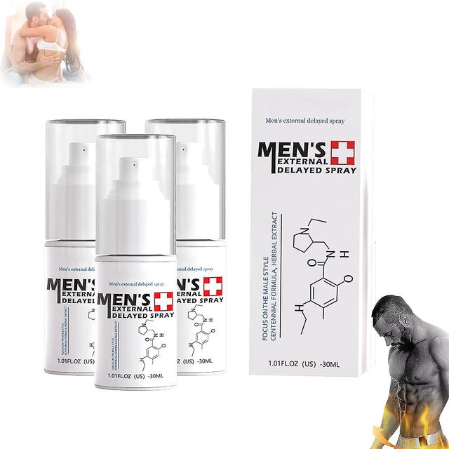 Zymg Men's Long Lasting Delay Stronger Spray,men's External Delayed Spray,men's Enhancer Spray 30ml,men's External Delayed Spray 3 Pcs on Productcaster.