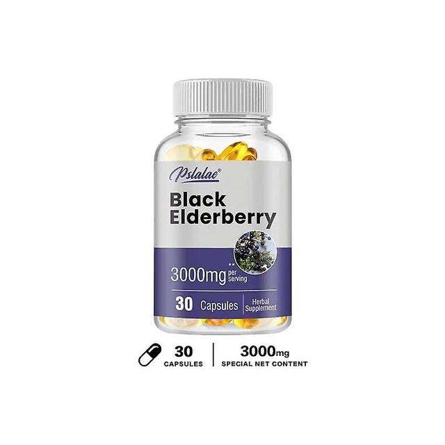 Visgaler Cápsulas de saúco negro 3000 mg - Contiene vitamina C, vitamina D y zinc para proporcionar apoyo inmunológico a niños y adultos 30 Capsules on Productcaster.