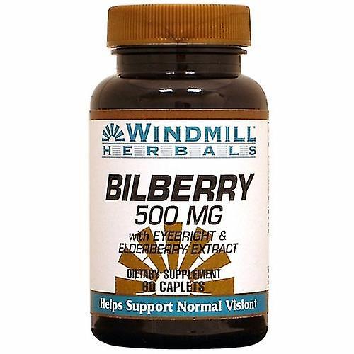 Windmill Health Bilberry, 500 mg, 60 Caps (Pack of 3) on Productcaster.