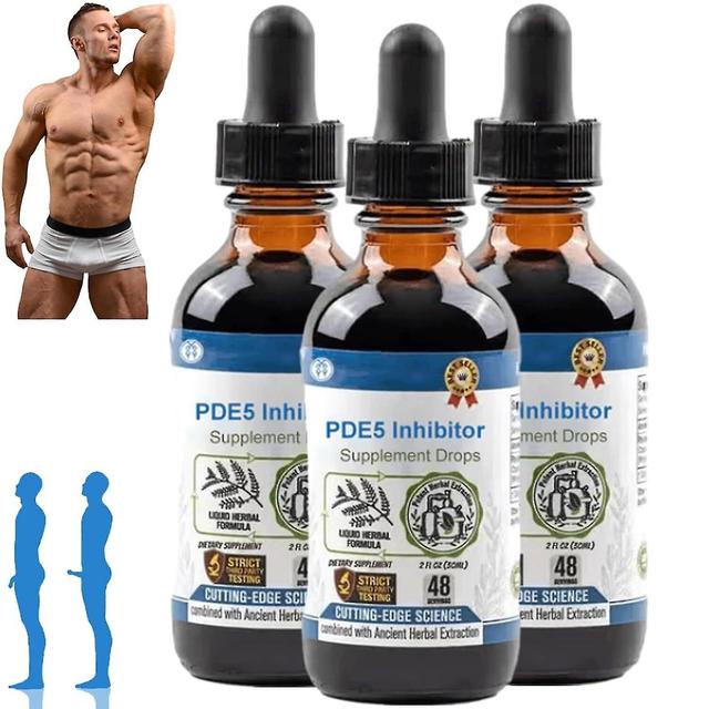 Sxcy 1-5pcs Male Pde5 Inhibitor Supplement Drops Stamina Endurance & Strength Booster Happy Wife Secret Drops 3PCS on Productcaster.